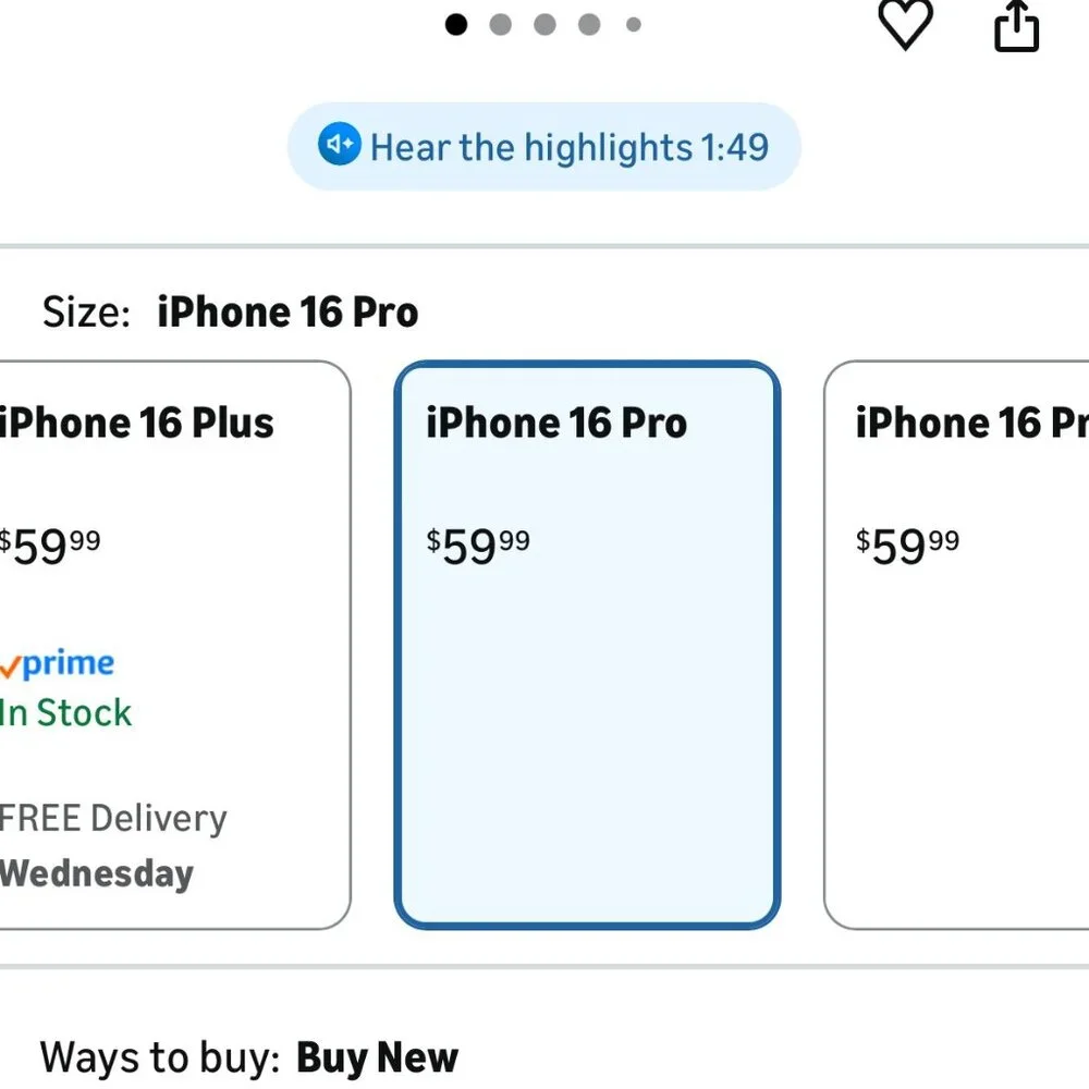 ZAGG Screen Protector for iphone 16 Pro New in Box